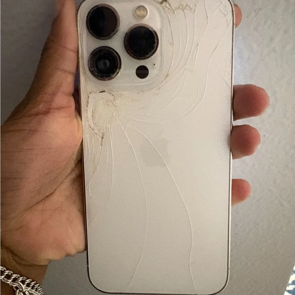 Apple Smartphone with Black Edges